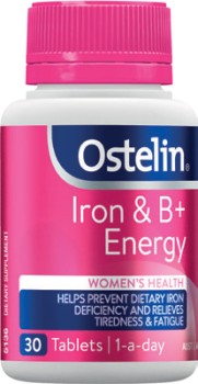 Ostelin-Iron-B-Energy-30-Tablets on sale