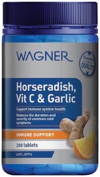 Wagner+Horseradish%2C+Vit+C+%26amp%3B+Garlic+200+Tablets