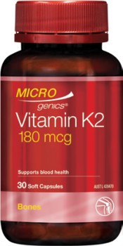 Microgenics+Vitamin+K2+180mcg+30+Capsules