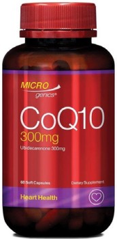 Microgenics-CoQ10-300mg-60-Capsules on sale