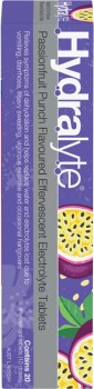 Hydralyte+Passionfruit+Punch+Flavoured+Effervescent+Electrolyte+20+Tablets