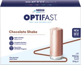 Optifast+VLCD+Shake+Chocolate+Flavour+18+x+53g+Sachets
