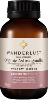 Wanderlust-High-Strength-Organic-Ashwagandha-60-Capsules on sale