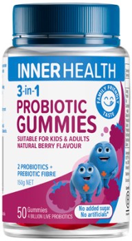 Inner-Health-3-in-1-Probiotic-50-Gummies on sale