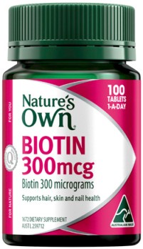 Nature%26rsquo%3Bs+Own+Biotin+300mcg+100+Tablets
