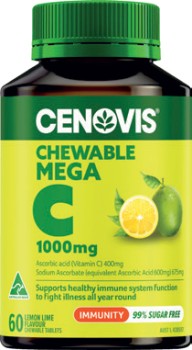 Cenovis-Chewable-Mega-C-1000mg-Lemon-Lime-60-Tablets on sale