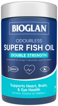 Bioglan+Odourless+Super+Fish+Oil+Double+Strength+200+Capsules