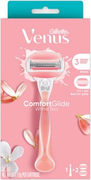 Gillette+Venus+ComfortGlide+White+Tea+Razor+%2B+2+Blade+Refills