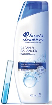 NEW-Head-Shoulders-Clean-Balanced-Shampoo-400mL on sale