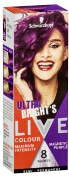 Schwarzkopf+Live+Hair+Colour+Ultra+Brights+Magnetic+Purple+75mL