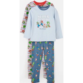 Super+Mario+Australian+Cotton+2+Pack+Younger+Boys+Pyjama+Set