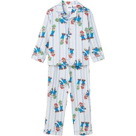 Super+Mario+Australian+Cotton+Flannel+Younger+Boys+Pyjama+Set
