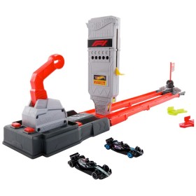 Mattel+Hot+Wheels+Racing+Formula+1+Grid+Start+Track+Set+%26amp%3B+2+Die-Cast+F1+Cars