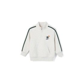 Australian-Cotton-Blend-14-Zip-Sweat-Top-Grey-Marle on sale