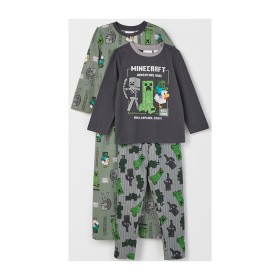 Minecraft+Australian+Cotton+2+Pack+Younger+Boys+Knit+Pyjama+Set