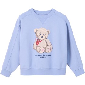 Australian+Cotton+Blend+Long+Sleeve+Fleece+Sweat+Top+-+Brunnera+Blue