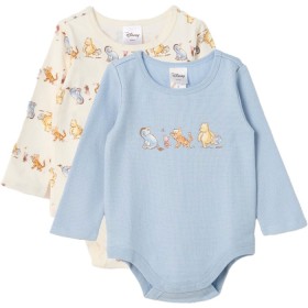 Disney-Winnie-The-Pooh-Australian-Cotton-2-Pack-Baby-Bodysuits on sale