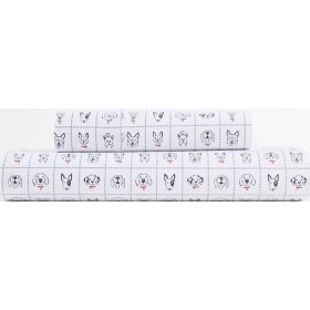 Australian-Cotton-Spike-Dogs-Kids-Fitted-Sheet-Pillowcase-Set on sale