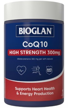 Bioglan+High+Strength+COQ10+300mg+60+Capsules