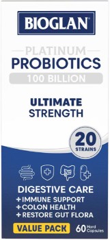 Bioglan+Platinum+Probiotics+100+Billion+60+Capsules