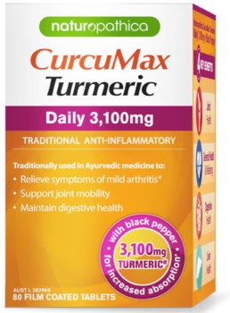 Naturopathica-CurcuMax-Turmeric-Daily-3100mg-80-Tablets on sale