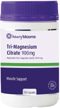 Henry-Blooms-Tri-Magnesium-Citrate-900mg-150-Capsules on sale