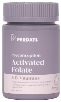 Perdays-Preconception-Activated-Folate-B-Vitamins-60-Tablets on sale