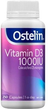 Ostelin+Vitamin+D3+1000iu+250+Capsules