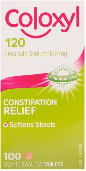 Coloxyl+120mg+Constipation+Relief+100+Tablets
