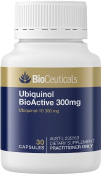 Bioceuticals+Ubiquinol+BioActive+300mg+30+Capsules