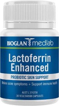Medlab+Lactoferrin+Enhanced+Probiotic+Skin+Support+30+Capsules