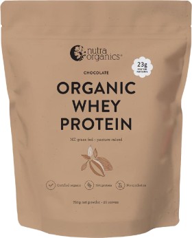 Nutra-Naturals-Organic-Whey-Protein-Powder-Chocolate-750g on sale