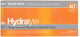 Hydralyte+Effervescent+Electrolyte+Tablets+Orange+40+Pack