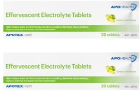 Apohealth+Effervescent+Electrolyte+Tablets+Lemon-Lime+20+Tablets
