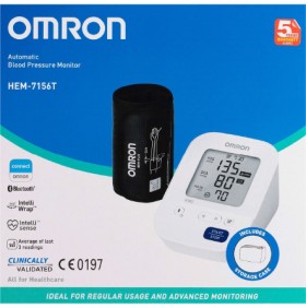 Omron+HEM7156T+Bluetooth+Automatic+Blood+Pressure+Monitor