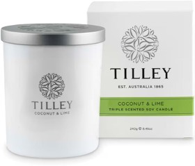 Tilley+Scented+Soy+Candle+Coconut+%26amp%3B+Lime+240g