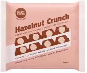 Chow-Cacao-Dark-Chocolate-Block-Crunchy-Hazelnut-60g on sale