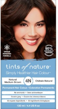 Tints+of+Nature+4N+Natural+Medium+Brown+Permanent+Hair+Colour+130ml