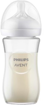 Avent+Natural+Response+Baby+Glass+Bottle+240ml+-+1+Pack