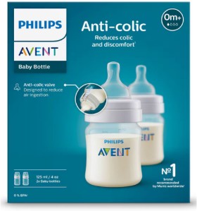 Avent+Anti-Colic+Baby+Feeding+Bottle+BPA+Free+2+x+125ml
