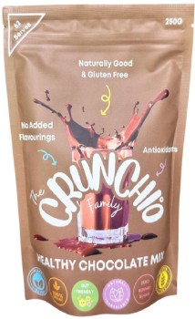 Crunchio-Organic-Chocolate-Drink-Mix-250g on sale