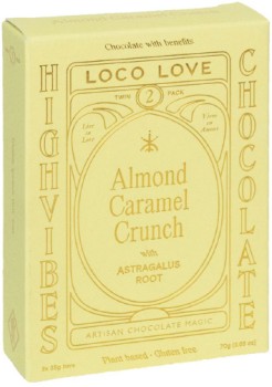 Loco+Love+Twin+Almond+Caramel+Crunch+Chocolate+Bar+70g