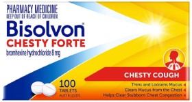 Bisolvon+Chesty+Forte+Cough+Tablets+100+Pack