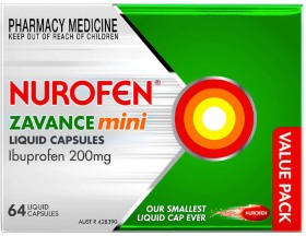 Nurofen+Zavance+Mini+64+Liquid+Capsules