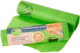 Maze-7L-Compostable-Bin-Liners-Pack-of-20 on sale