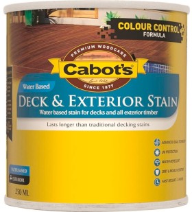 Cabot%26rsquo%3Bs+Water+Based+Deck+and+Exterior+Stain+in+October+Brown+250mL