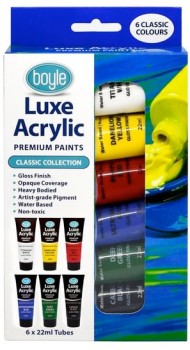 Boyle-Luxe-Acrylic-Classic-Collection-Premium-Paint-Pack-of-6 on sale