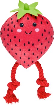 Happy+Tails+Strawberry+Plush+Toy+with+Rope