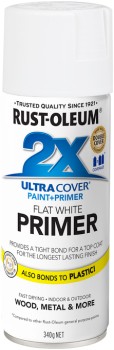 Rust-Oleum+2X+Ultra+Cover+Primer+Spray+Paint+in+Flat+White+340g