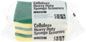 All-Set-Heavy-Duty-Cellulose-Scourer-Sponges-Pack-of-3 on sale